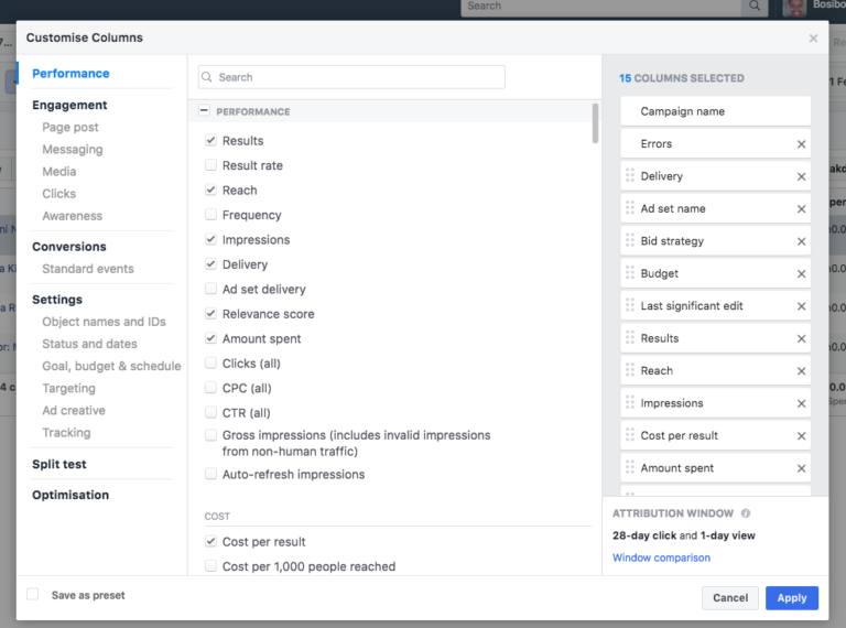 How To Create A Customized Report In The Facebook Ads Manager